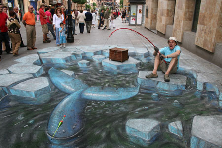 3D Sidewalk Chalk Art 10