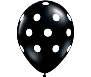 Balloon Black Dots med