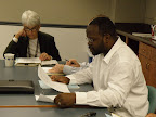 Board Treasurer Mr. Terynso El-Almin (Cincinnati Islamic Community Center) presents a financial report