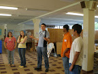 Leadership Team member Shawn Jeffers, explaining the game