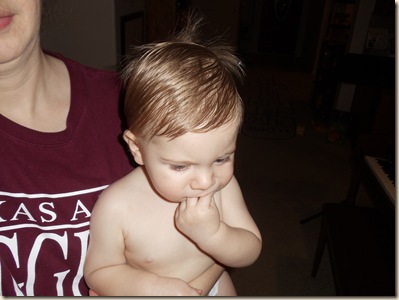 His hair is almost neat.