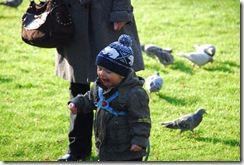 lil boy playing