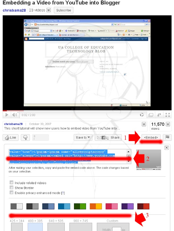 Tidak semua orang mampu menjelaskan sebuah kejadian dengan menulis. Ada yang jado menjelaskan dengan menggunakan gambar, fotografi, adapula dengan bantuan media audio visual. Youtube telah memberi banyak kemudahan, salah satunya bisa diangkut masuk ke dalam blog. Namun tidak semuanya bisa diangkut, tergantung si peng-upload video. Ada yang memperbolehkan dipindah ke blog lain, ada pula yang tidak. Beikut ada cara untuk memindahkan layar youtube ke dalam blog Anda