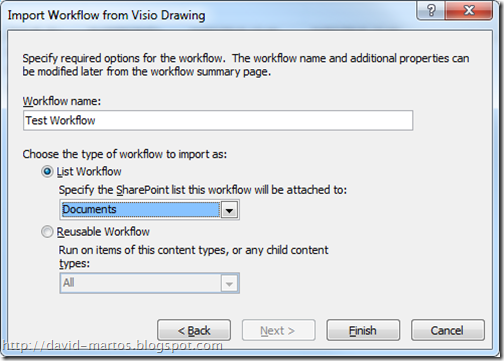 Import Visio from Designer