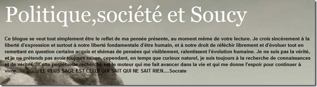 Un nouveau blogue  Soucy