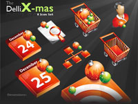 8 Set de Iconos Navideños
