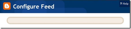 Blank  Configure Feed