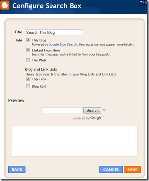 Configure Search Box