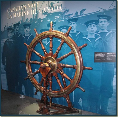 HMCS Rainbow's ship's wheel