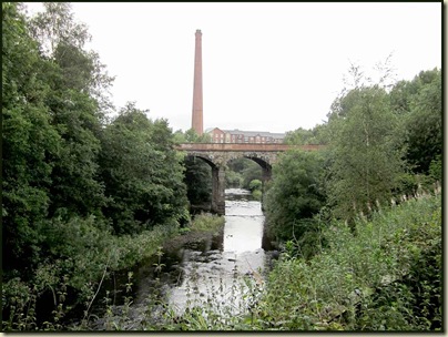 Industrial scene above the River Tame at Dukinfield