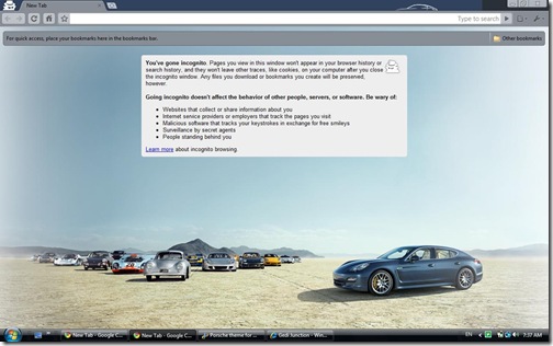 porsche theme google chrome