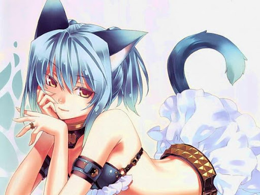 anime cat girl. An Anime Cat Girl,