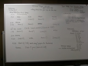 Classes put on board each day
