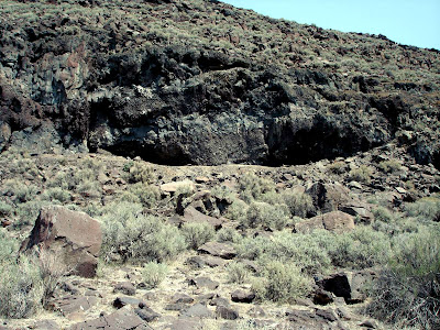 Paisley Caves near the shore of Summer Lake, an alkali bed in south central Oregon.