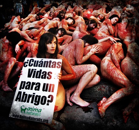 contra el uso de pieles animales