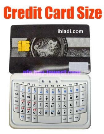 EFO Mini: Bluetooth keyboard the size of a credit card!