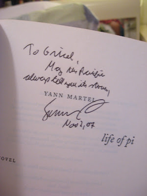Life of Pi signed