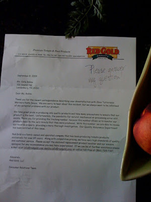 Thank you very kindly... form letter disappoints