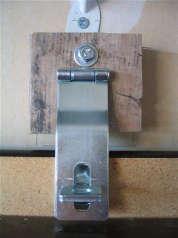Folding Workbench - Completed Hasp Installation