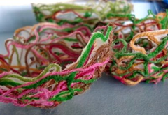 artemelza - cestinha de fios coloridos
