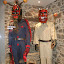 Bragança - Chocalheiro de Bemposta (máscara antiga à direita e a actual à esquerda) - Museu Ibérico da Máscara e Traje.jpg