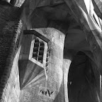 Sagrada Familia (Gaudi's basilica) in Barcelona, Spain. 1992.