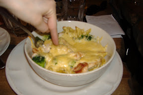 My first traditional Polish meal.  Brocolli, chicken, cheese, macaroni cassarole.  Nice.