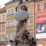 The Mermaid - symbol of Warsaw, I believe.