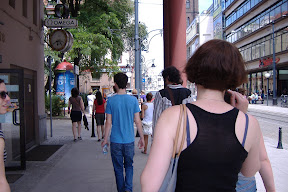We've met up with Sonia!  She's far left - half in the shot.
