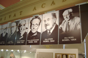 Back at the Wroclaw University.  Photos of some really important scientists.