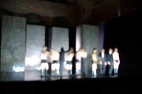 Fuzzy shot of the CALIGULA cast