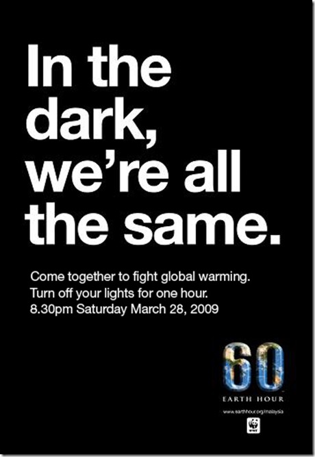 Earth Hour  poster
