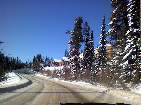 Leaving Big White Winter Rally in Kelowna, BC. Taken from inside the Saab Rally Car. Leaving Big White Winter Rally in Kelowna, BC. Taken from inside the Saab Rally Car.