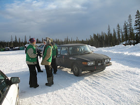 Saab 99 EMS Rally Car at Big White Winter Rally in Kelowna, BC