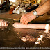 Fabrication de l'andouille artisanale. Rivallan-Quidu, Guémené-sur-Scorff.