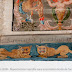 Détail de sablière et du plafond peint de la chapelle de Crénénan.