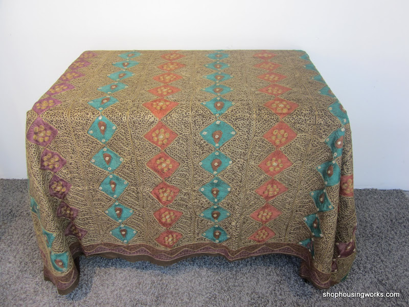 Embroidered Cotton Throw