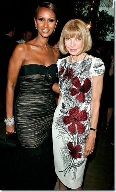 Iman With Anna Wintour