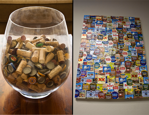 Beer Label Wine Cork Art