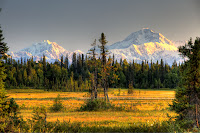Denali from south of the Denali National Park