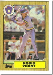 Robin Yount 87 Topps