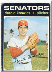 Topps 71 Darold Knowles