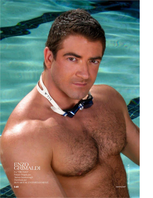 from hot house trunks enzo grimaldi backing into the pool goggles around his neck