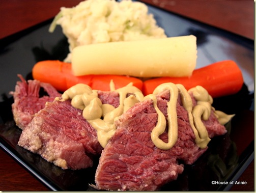 Corned Beef, Carrots and Colcannon