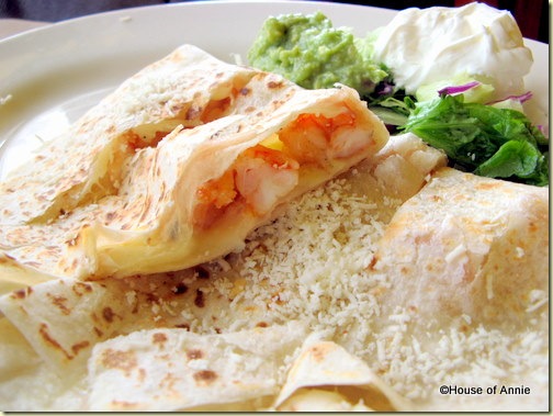 maria elenas alviso shrimp quesadilla