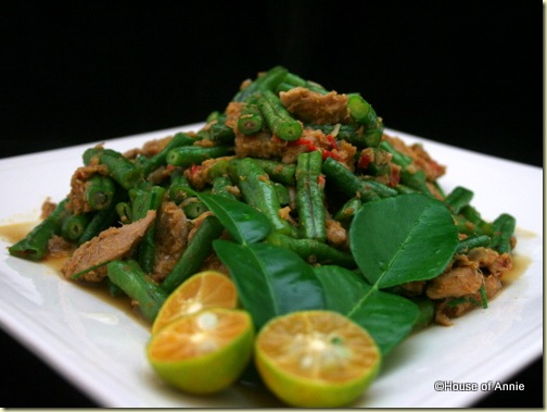 Stir-fried Pork with Long Beans Stir-fried Pork with Long Beans