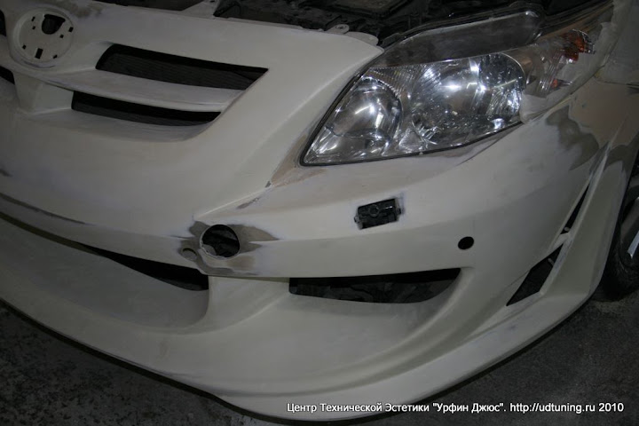 Установка обвеса на Toyota Corolla