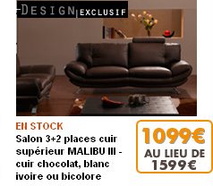 canapé 3 places cuir
