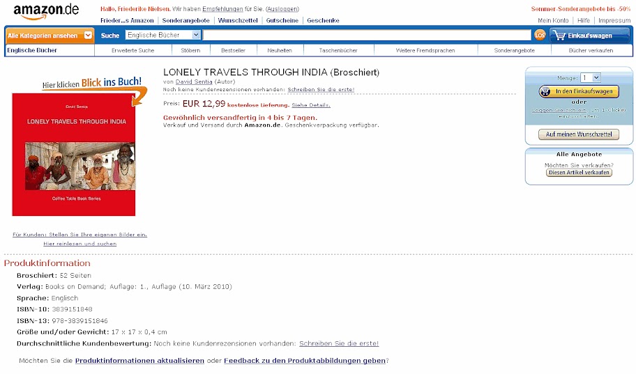 Jedes Buch kann für 39 Euro eine ISBN erhalten und ist dann überall im Buchhandel bestellbar. 