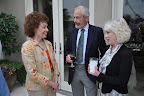 Jan Miller visits with Jerry Lacy and Julia Duffy